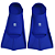 Nadadeira Curta XL 42/43 Azul Natação Silicone AX - 818 - Imagem 1