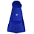 Nadadeira Curta XL 42/43 Azul Natação Silicone AX - 818 - Imagem 3