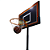 Tabela Basquete Semi Oficial  Adulto PVC Preto, Regulavel com Base, Aro Metal e Rede AX - 731 - Imagem 9