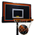 Tabela Basquete Semi Oficial  Adulto PVC Preto, Regulavel com Base, Aro Metal e Rede AX - 731 - Imagem 1