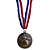 Medalha Futebol Chuteira PE NA BOLA Prata AX 65mm YWA 470- EXCLUSIVIDADE - Imagem 2
