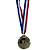 Medalha FUTEBOL CAMPO Prata  AX 65mm YWA 470 -  EXCLUSIVIDADE - Imagem 2