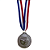 Medalha NATAÇÃO ONDA Prata AX 65mm YWA 470 - EXCLUSIVIDADE - Imagem 2
