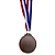 Medalha TENIS Ouro/Prata/Bronze  AX 65mm YWA 470 - PACK COM 3 (1 de Cada) - Imagem 8