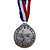 Medalha TENIS Ouro/Prata/Bronze  AX 65mm YWA 470 - PACK COM 3 (1 de Cada) - Imagem 5