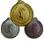 Medalha Honra ao Mérito TOCHA Ouro/Prata/Bronze AX 64mm - YWA 470 - PACK COM 3 (1 de Cada) - Imagem 1