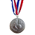 Medalha Futebol CHUTE Ouro/Prata/Bronze AX 65mm Futebol YWA 471 - PACK COM 3 (1 de Cada) - Imagem 3