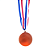 Medalha Futebol CHUTE Ouro/Prata/Bronze AX 65mm Futebol YWA 471 - PACK COM 3 (1 de Cada) - Imagem 6