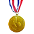 Medalha Futebol CHUTE Ouro/Prata/Bronze AX 65mm Futebol YWA 471 - PACK COM 3 (1 de Cada) - Imagem 2