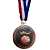 Medalha FUTEBOL Chuteira PE NA BOLA Ouro/Prata/Bronze AX 65mm YWA 470 - PACK COM 3 (1 de Cada) - Imagem 7