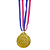 Medalha NATAÇÃO ESTRELA Ouro/prata/Bronze AX 65mm YWA 470  - PACK COM 3 (1 de Cada) - Imagem 3