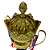 Taça Troféu King Dourada PP 47cm AX - 853 - Imagem 5
