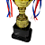 Taça Troféu King Dourada PP 47cm AX - 853 - Imagem 3