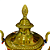 Taça Troféu Diamante Dourada Grande 77cm AX - 855 - Imagem 5