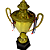 Taça Troféu Diamante Dourada Grande 77cm AX - 855 - Imagem 7