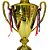 Taça Troféu Diamante Dourada Grande 77cm AX - 855 - Imagem 8