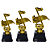 Troféu de Música, Nota Musical 15cm Base 3º Quadrada AX - 837 - Imagem 4