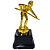 Troféu de Sinuca Bilhar 13cm Base 3º Quadrada AX - 824 - Imagem 1