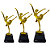 Troféu de Balé Bailarina 3º Lugar 19cm Base Quadrada AX - 825 - Imagem 8