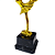 Troféu de Balé Bailarina 19cm Base 3º Quadrada AX - 825 - Imagem 4