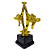 Troféu de Karatê 17cm Dupla Luta Alta Base 3º Quadrada AX - 831 - Imagem 2