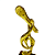 Troféu Karaoke 20cm Resina Maciça - 848 - Imagem 4