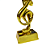 Troféu Karaoke 20cm Resina Maciça - 848 - Imagem 3