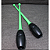 Maça Bastão Ginastica Rítmica Adaptável AX PVC Tam. 45cm 591 - PACK COM 2 PEÇAS - VERDE - Imagem 1