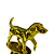 Troféu de Cachorro Cão Pet 14,5cm BASE REDONDA AX - 829 - Imagem 5