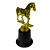 Troféu de Cavalo Equitação Hipismo Montaria 14cm BASE REDONDA AX - 830 - Imagem 2