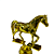 Troféu de Cavalo Equitação Hipismo Montaria 14cm BASE REDONDA AX - 830 - Imagem 5