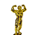 Troféu de Musculação Fisiculturismo 20cm BASE REDONDA AX - 827 - Imagem 4