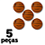 Bola Basquete AX Adulto Oficial TAM 7 PROMO 703 - PACK 5 PEÇAS - Imagem 1