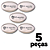 Bola Rugby Oficial Branca Com Costura AX - 709 - PACK COM 5 PEÇAS - Imagem 1