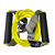 Extensor Braço e Perna Médio AMARELO AX Esportes - 879 - Imagem 2