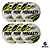 Bola Futsal Penalty RX 500 XXIII - Branca e Amarela - PACK COM 6 PEÇAS - Imagem 1