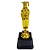 Troféu de Formando/Formatura 18cm Feminino 1º Base Quadrada AX - 822 - Imagem 1