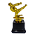 Troféu de Karatê Ajoelhado 3º Lugar 14cm Base Quadrada AX - 834 - Imagem 3