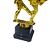 Troféu de Taekwondo 19cm Base 1º Quadrada AX - 833 - Imagem 3