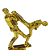 Troféu de Taekwondo 18cm Base 2º Quadrada AX - 833 - Imagem 4