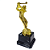 Troféu de Golf 1º Lugar 18cm Base Quadrada AX - 842 - Imagem 2