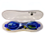 Óculos AX Natação Competição Infantil Azul Silicone PROMO - 865 - PACK COM 6 - Imagem 3