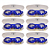 Óculos AX Natação Silicone Advanced Infantil Azul c/ Estojo PROMO - 866 - PACK COM 6 - Imagem 1