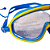 Óculos Natação Infantil Máscara Panorâmica AX Azul e Amarelo Silicone c/ Estojo PROMO - 867 - PACK COM 3 - Imagem 2