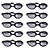 Óculos AX Natação Silicone Advanced Preto Adulto c/ Estojo PROMO - 868 - PACK COM 10 - Imagem 1