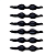 Óculos Natação Adulto AX Silicone Preto com Estojo PROMO - 869 - PACK COM 6 - Imagem 1
