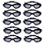 Óculos Natação Adulto AX Silicone PRO Preto com Estojo PROMO - 870 - PACK COM 10 - Imagem 1