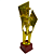 Troféu FUTEBOL/GOL DE BICICLETA 42cm 3 Estrelas AX Esportes 534 - EXCLUSIVIDADE - Imagem 1