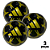 Bola Futebol Campo  ADIDAS STARLANCER - PRETA/DOURADA - PACK COM 3 PÇS - Imagem 1