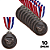 Medalha NATAÇÃO ONDA BRONZE AX 65mm YWA 470 - PACK COM 10 - Imagem 1